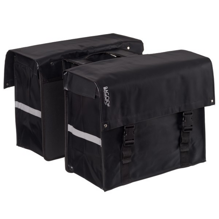 Bagoo tas dubbel zwart 58L