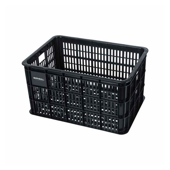 fietskrat zwart 40L