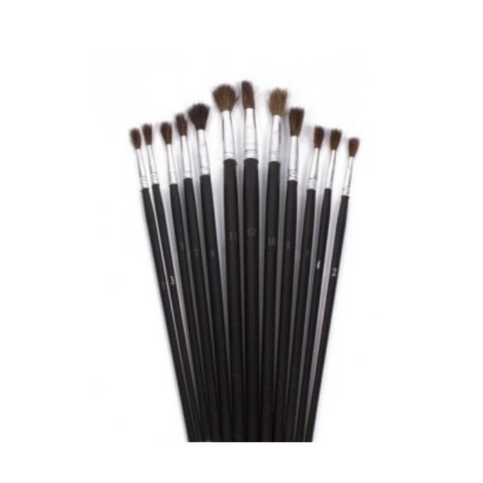 Penseelset 12dlg rond