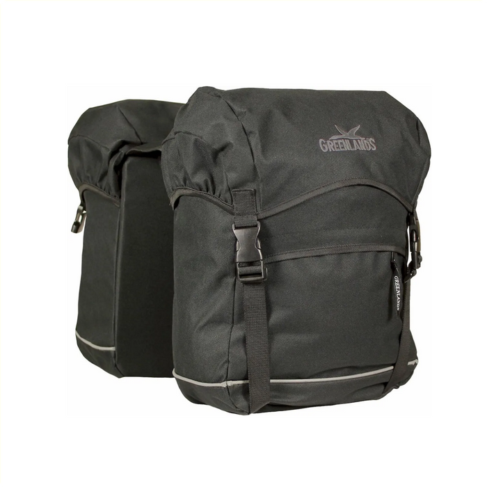 Tas dubbel zwart 40L