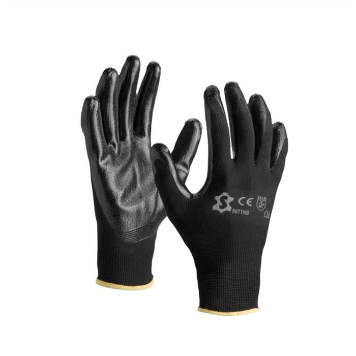 Handschoen Nitril Polyester 8/L