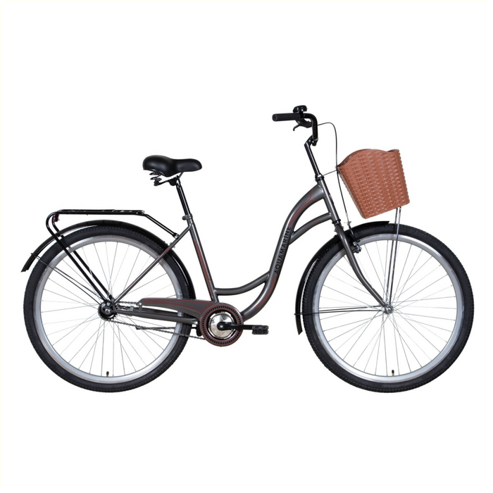 Retro 26" fiets grijs
