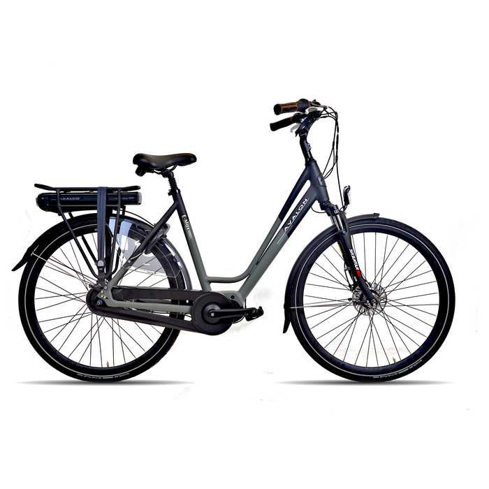 E-Max N7 54cm mat zwart/grijsgroen vv