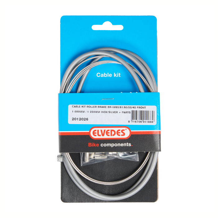 Elvedes voorremkabel Nexus zilve