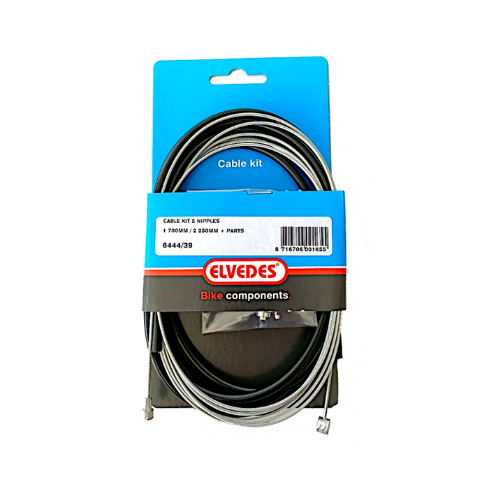 Kabel acht.rem 2 nippels 2M zw