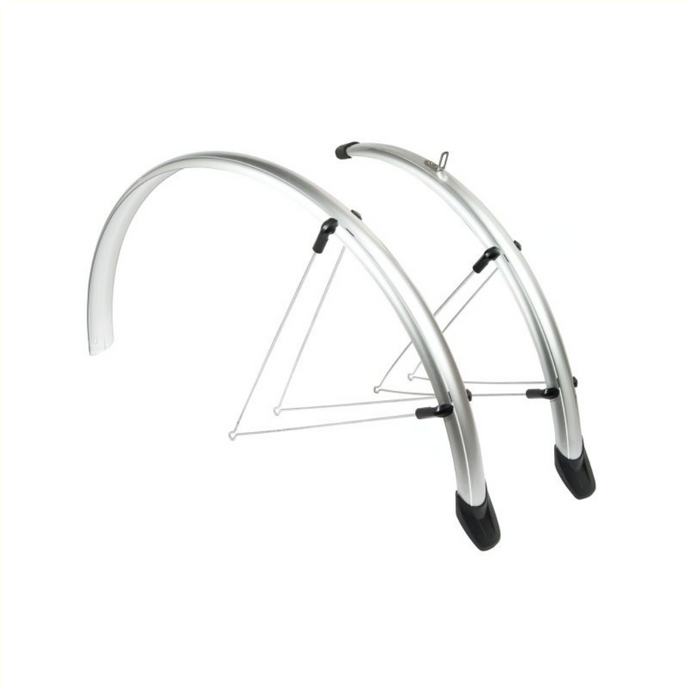 Spatbord set 46/28 zilver Rapido