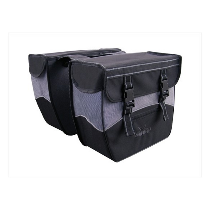 Tas zwart-wit dubbel 34L