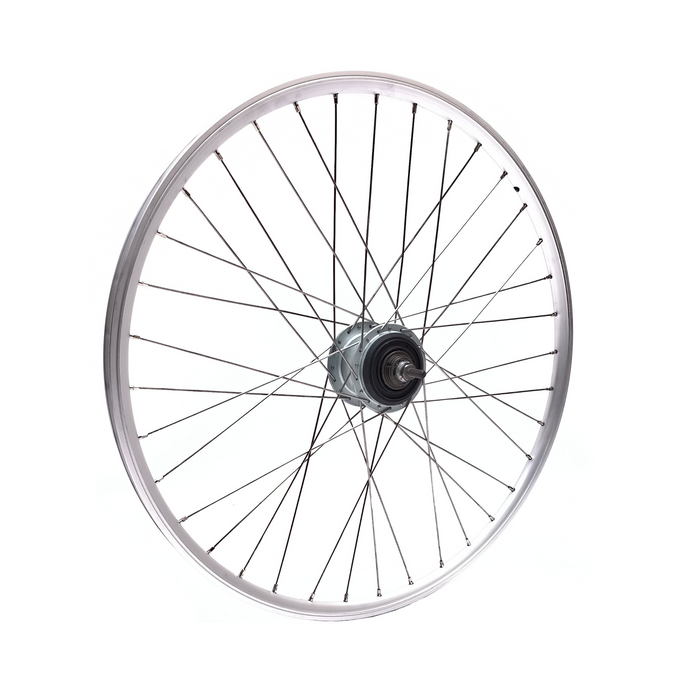 Z Achterwiel N8 Roll Alu zilver hoog vv