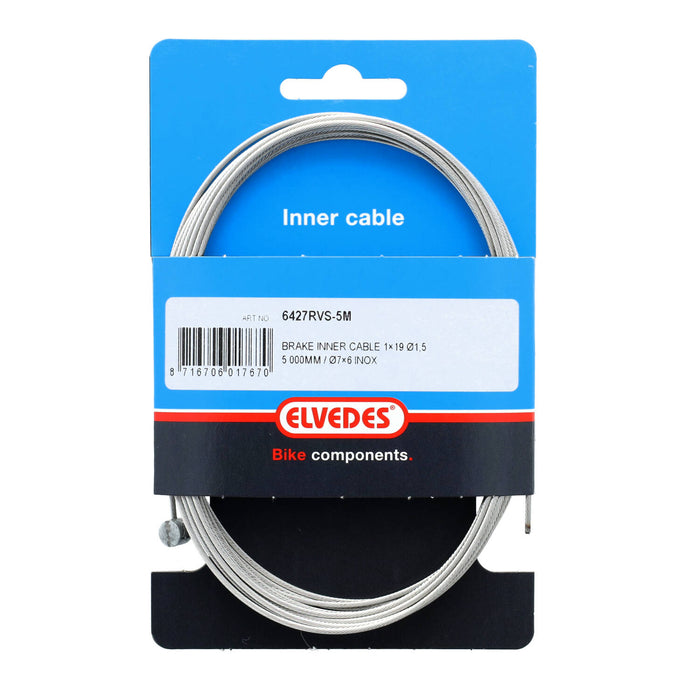 Elvedes remkabel 500cm RVS