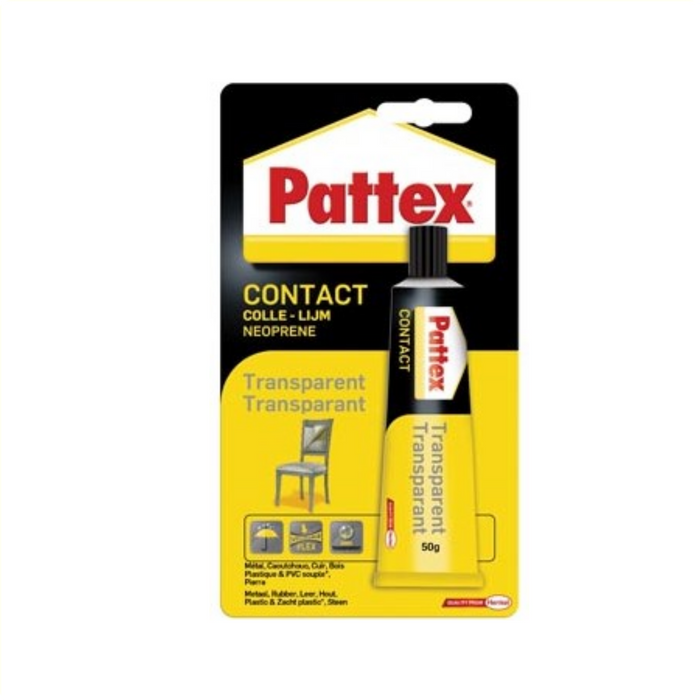 Patex contactlijm 50gr transp.