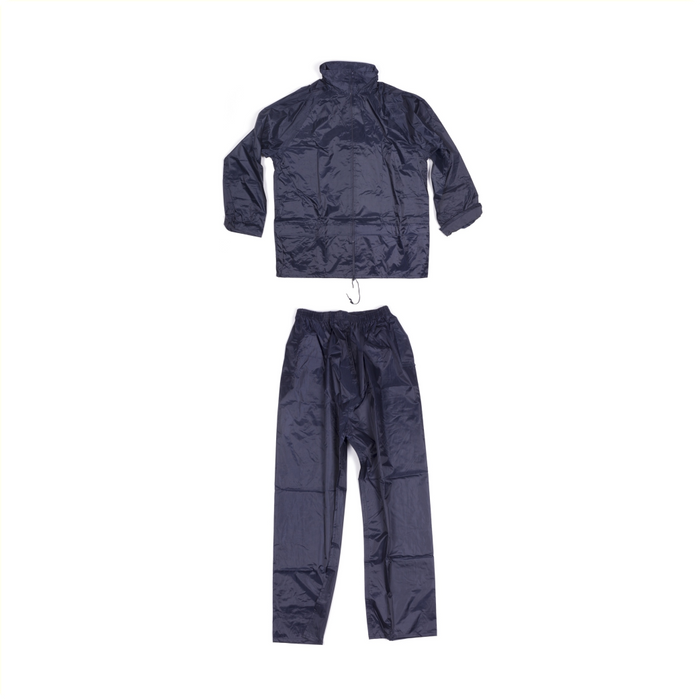 Regenpak blauw L