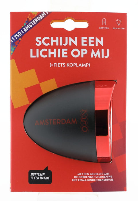 Koplamp led IKZI zwart/rood