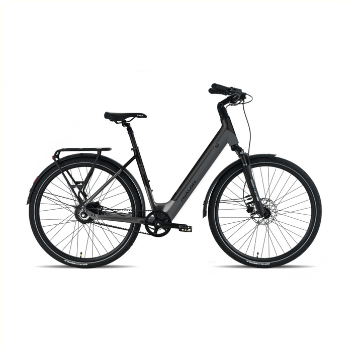 E-Flow Dames 50cm antraciet/ matzwart