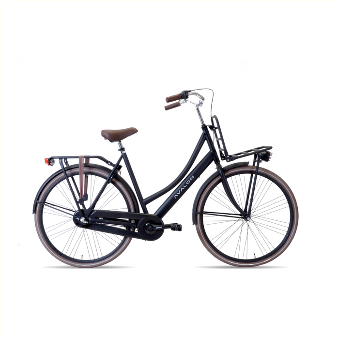 Up-Town staal dames 57cm Matzwart