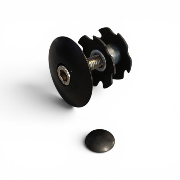 Balhoofdbev.A-Head zwart 1.1/8"