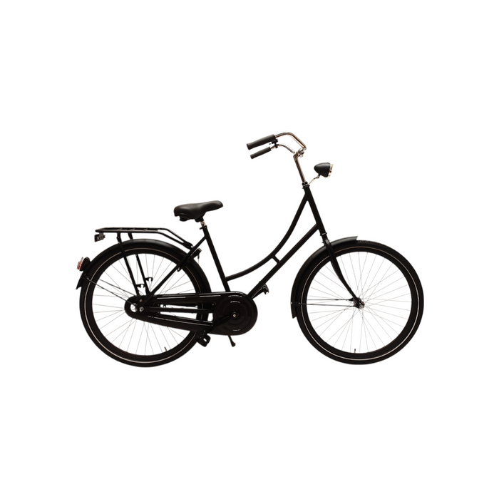 Omafiets 26" mat zwart